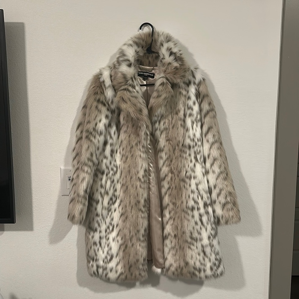 Karl Lagerfeld faux fur jacket